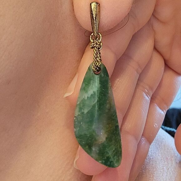 Vintage kenneth cole semi precious stone earrings - Picture 2 of 5